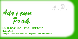 adrienn prok business card